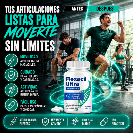 Flexacil ultra | Tus Articulaciones Listas Para Moverse