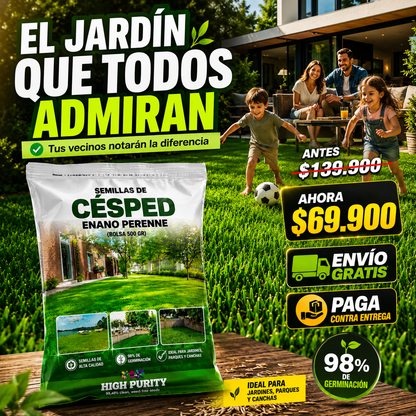 Semillas de Césped Enano Perenne
